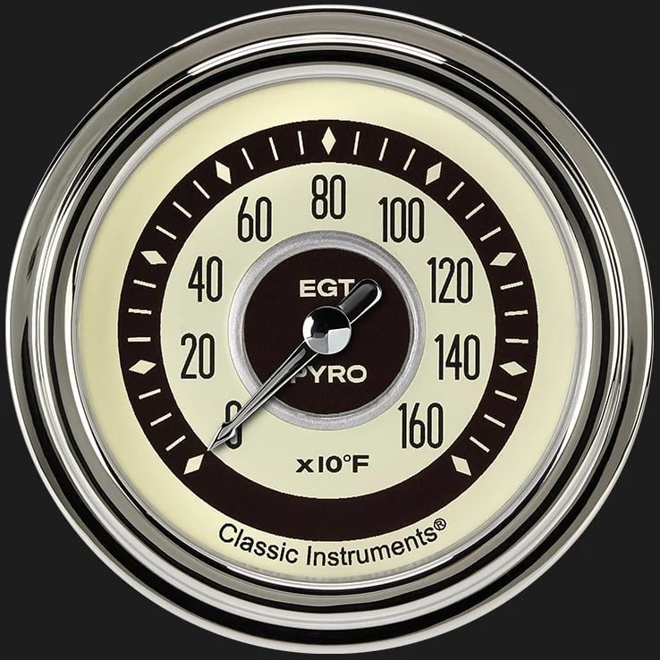 Classic Instruments NT398SLC - Nostalgia VT 2 5/8" Exhaust Gas Temp. Gauge