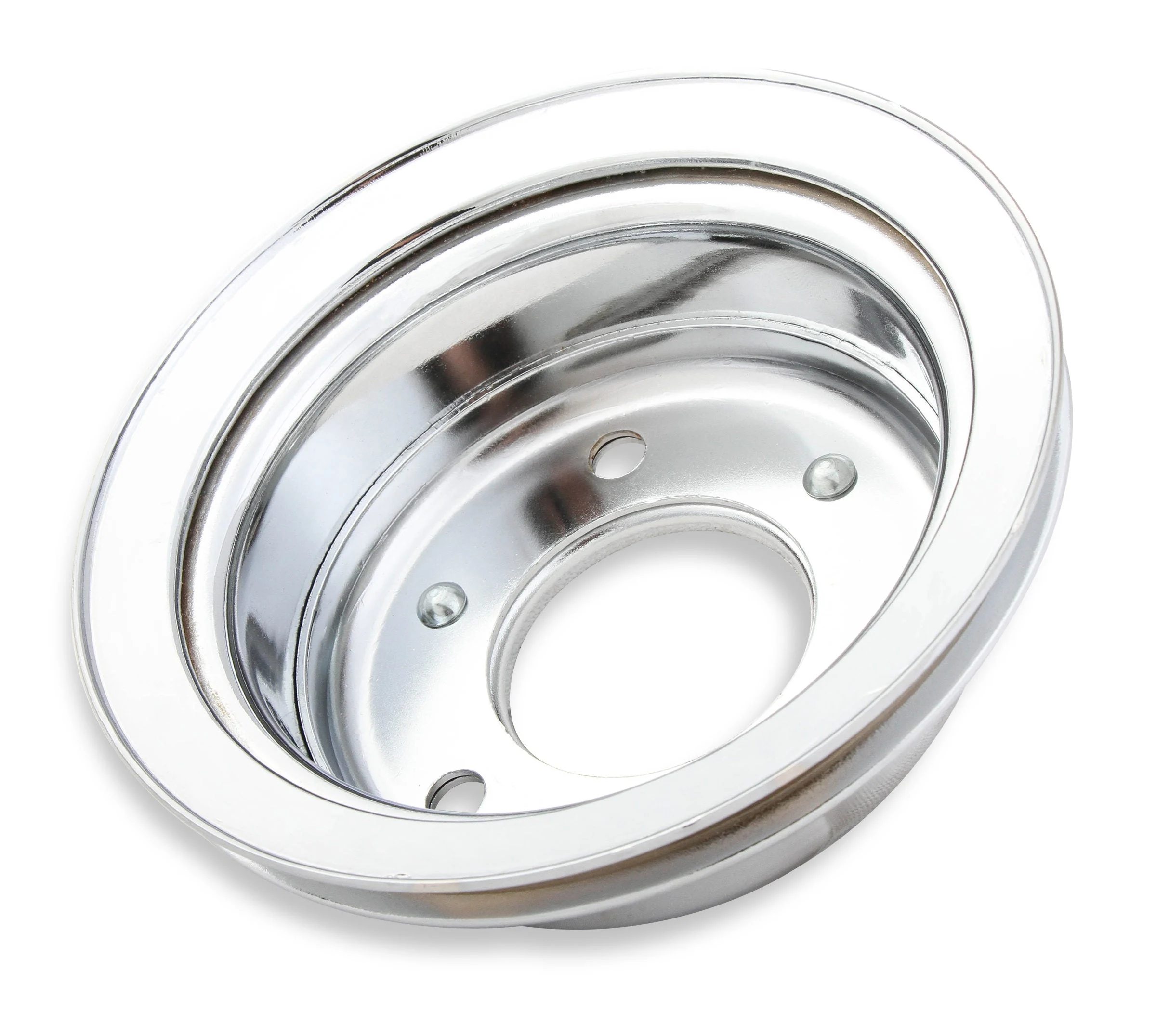 Mr. Gasket 8827 - Chrome Plated Steel Crankshaft Pulley