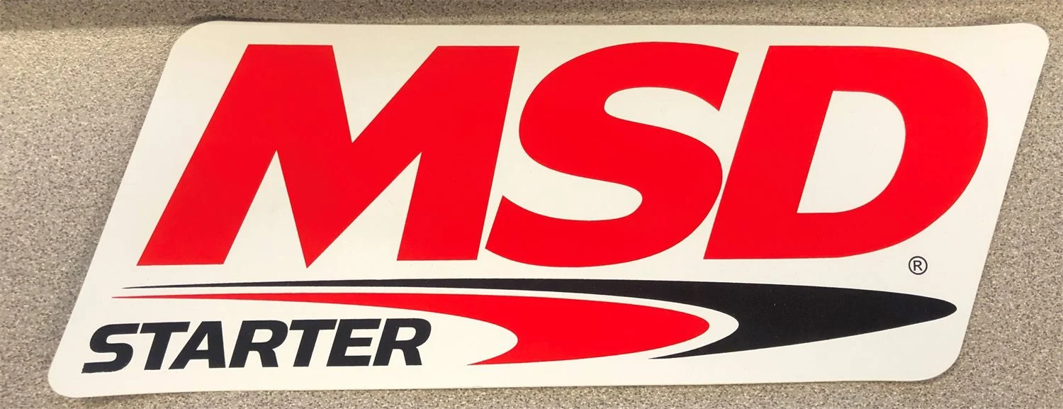 MSD 9291 - Advertising Decal; Contingency Decal;  DF Starter; 9 in. x 3 in.;