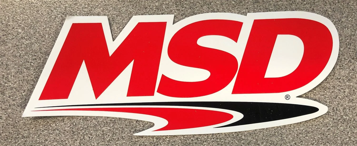 MSD 9306 - Advertising Decal; Ignition; 2.25 in. x 5.5 in.;