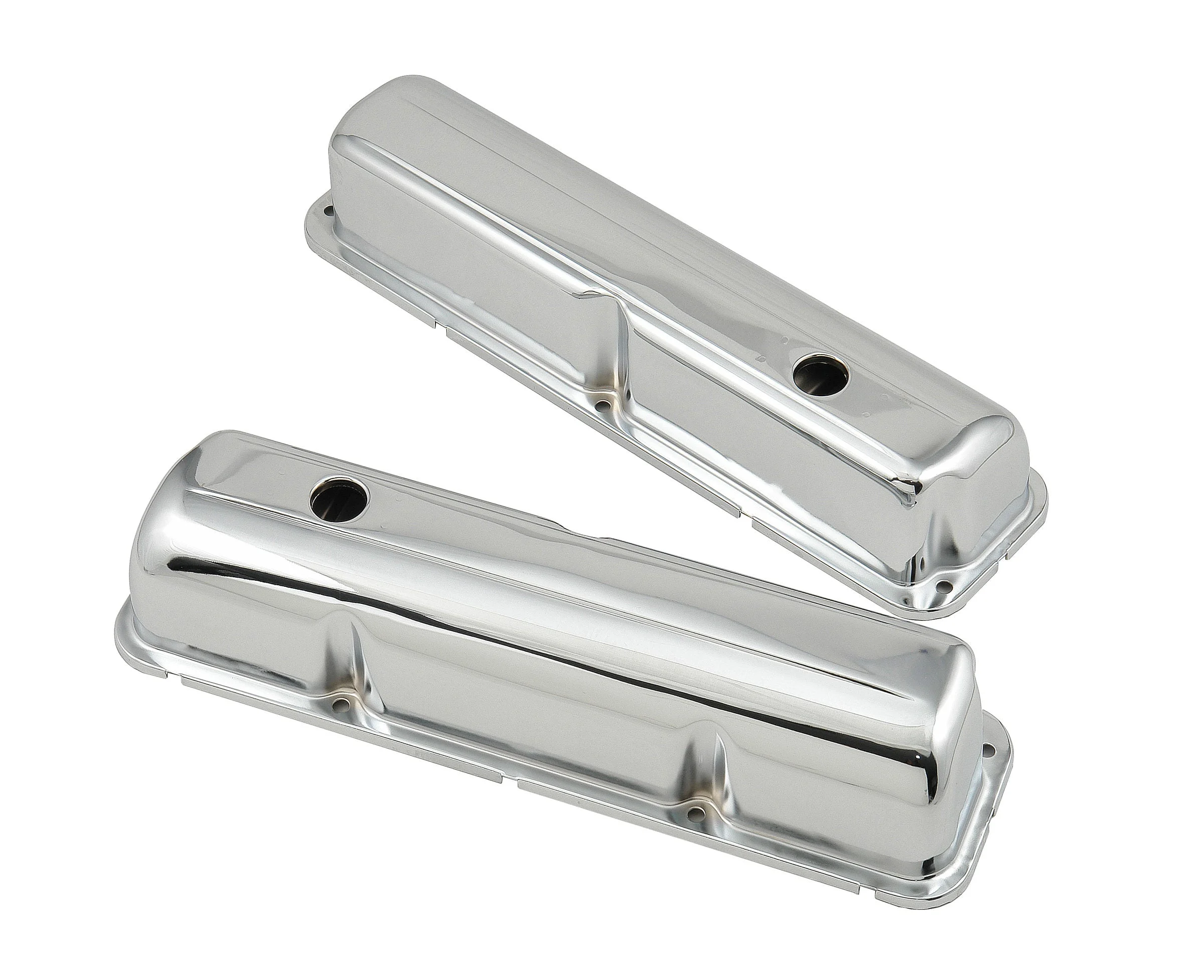Mr. Gasket 9412 - Chrome Valve Covers with Baffle