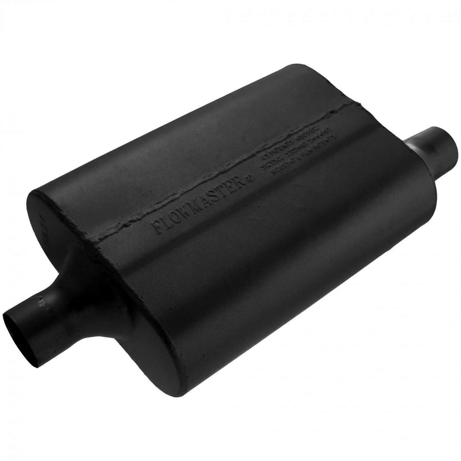 Flowmaster 942042 - 40 Delta Flow Muffler - 2.00 Center In / 2.00 Offset Out - Aggressive Sound