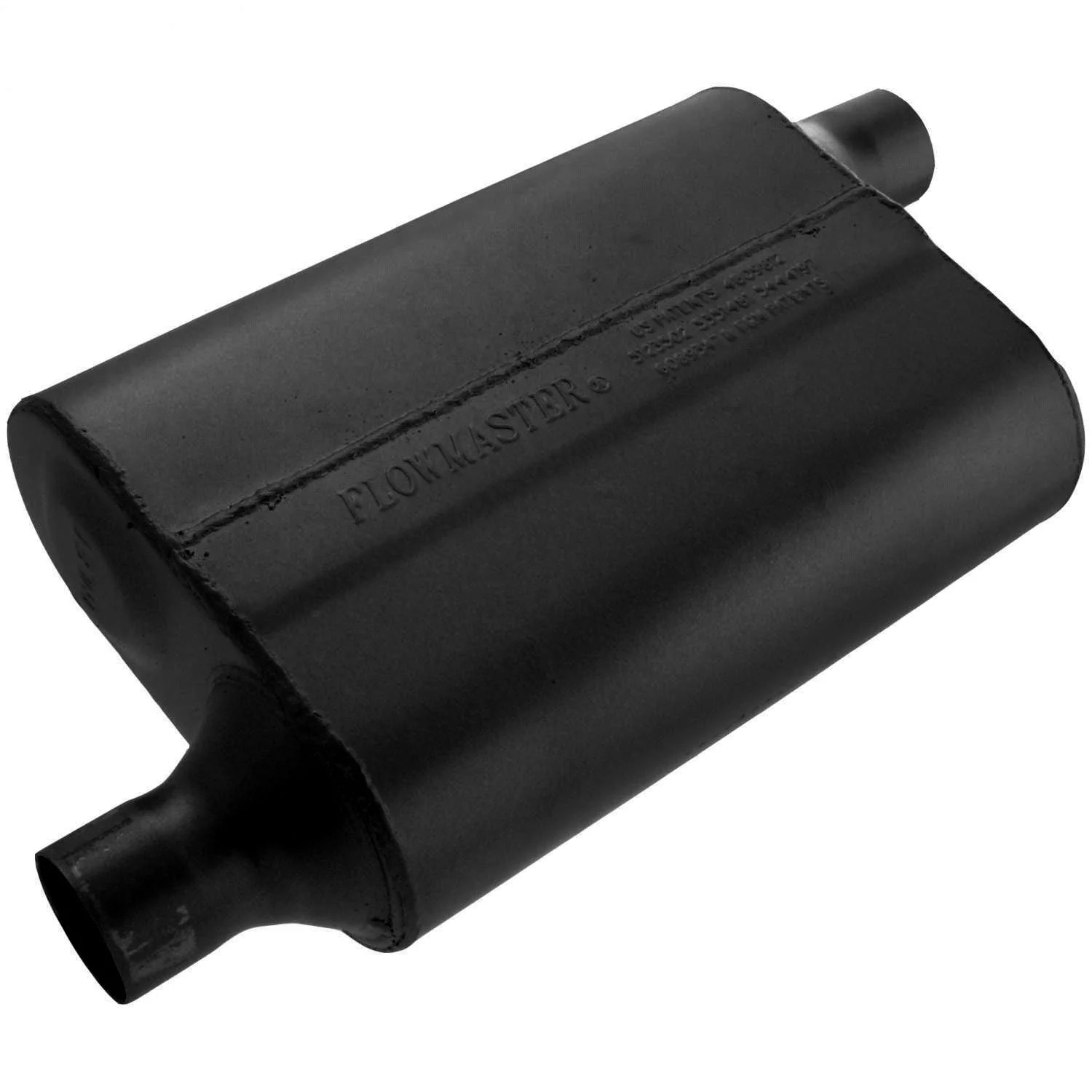 Flowmaster 942043 - 40 Delta Flow Muffler - 2.00 Offset In / 2.00 Offset Out - Aggressive Sound