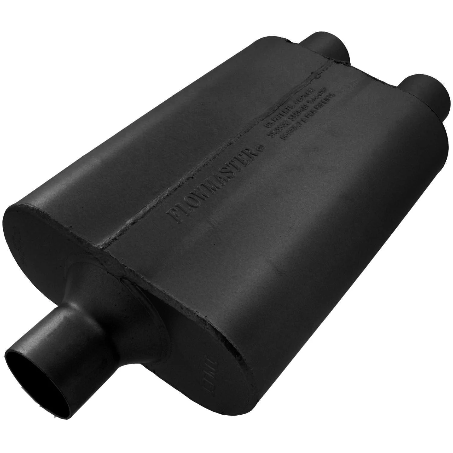 Flowmaster 9424422 - 40 Delta Flow Muffler - 2.25 Center In / 2.25 Dual Out - Aggressive Sound