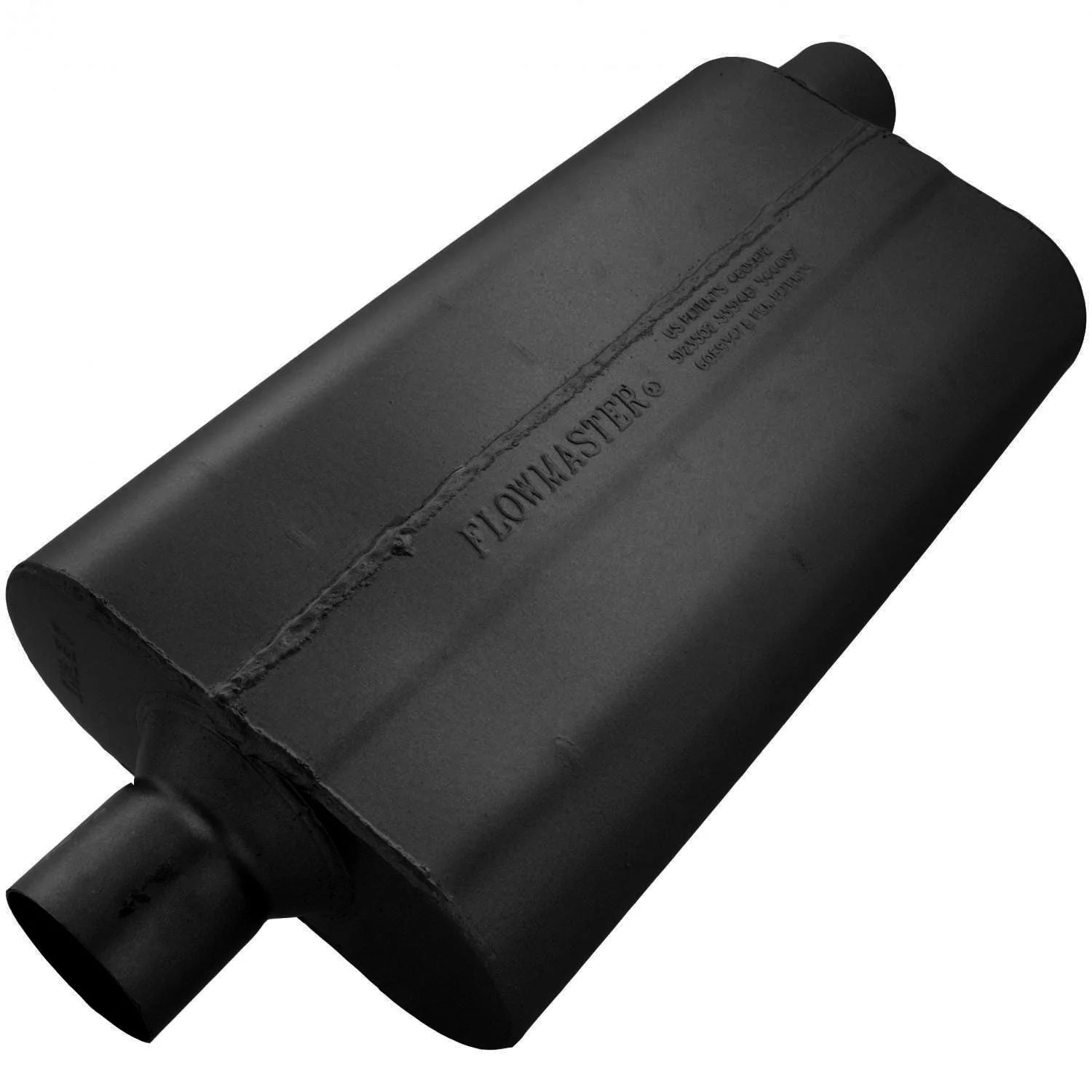 Flowmaster 942552 - 50 Delta Flow Muffler - 2.50 Center In / 2.50 Offset Out - Moderate Sound