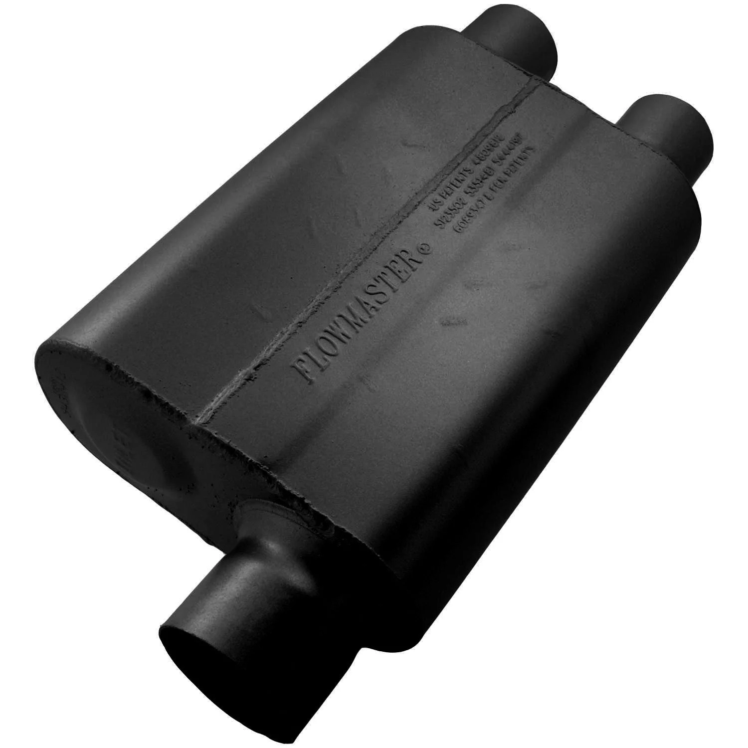 Flowmaster 9430412 - 40 Delta Flow Muffler - 3.00 Offset In / 2.50 Dual Out - Aggressive Sound