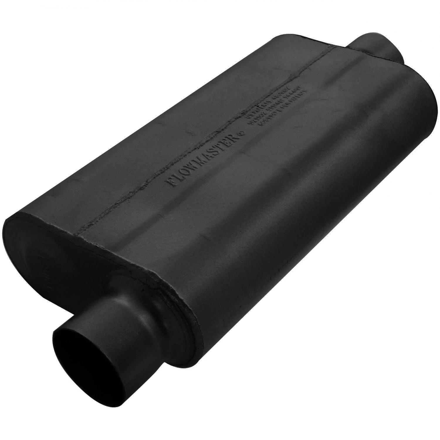 Flowmaster 943051 - 50 Delta Flow Muffler - 3.00 Offset In / 3.00 Center Out - Moderate Sound