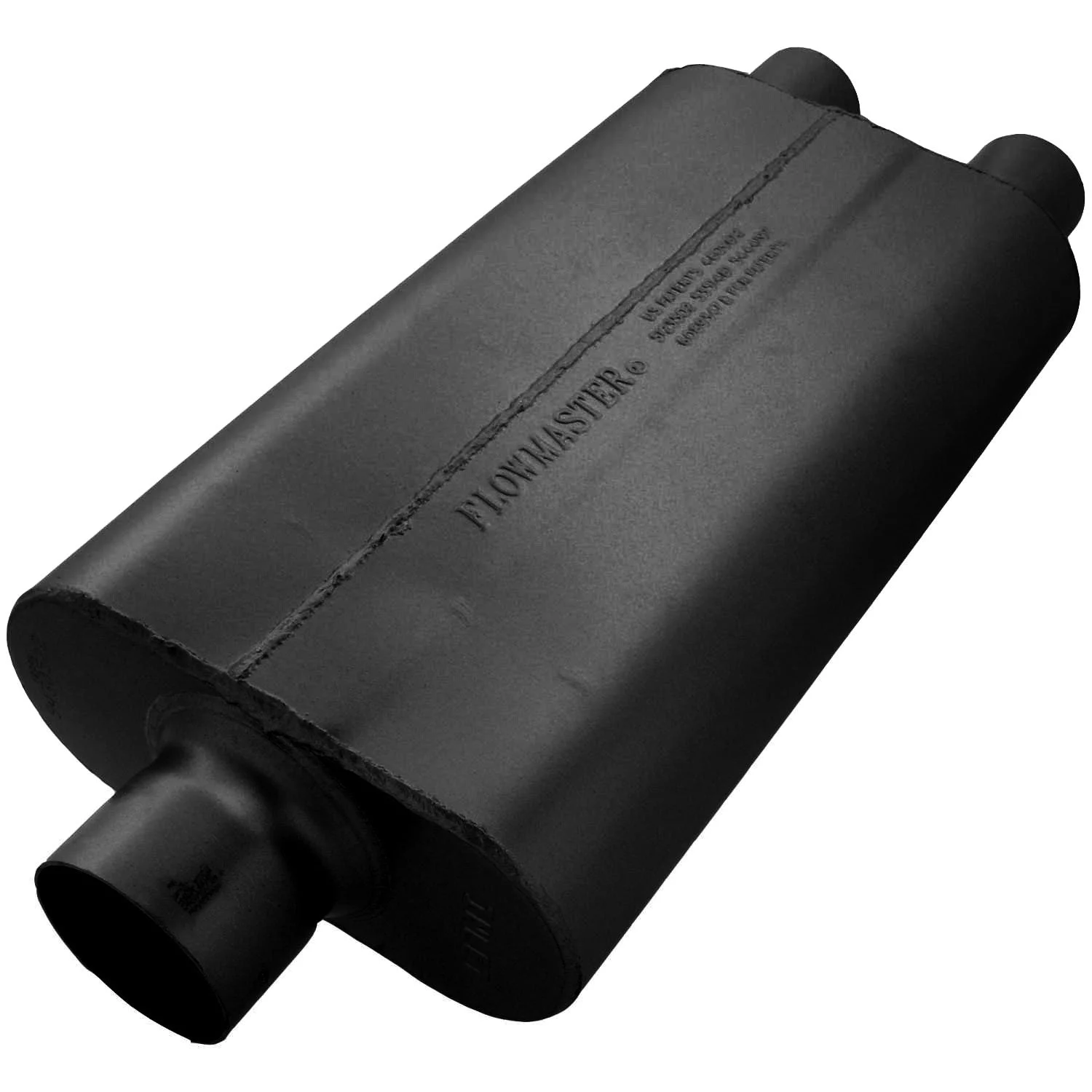 Flowmaster 9430522 - 50 Delta Flow Muffler - 3.00 Center In / 2.25 Dual Out - Moderate Sound