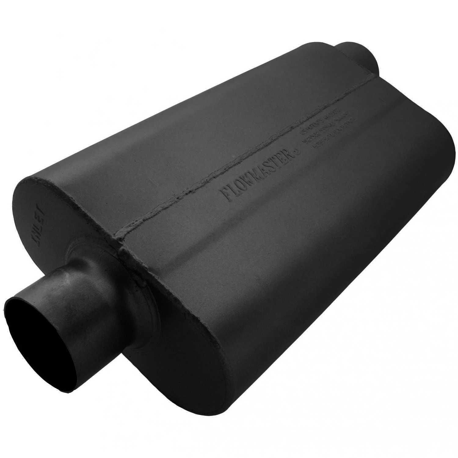 Flowmaster 943052 - 50 Delta Flow Muffler - 3.00 Center In / 3.00 Offset Out - Moderate Sound