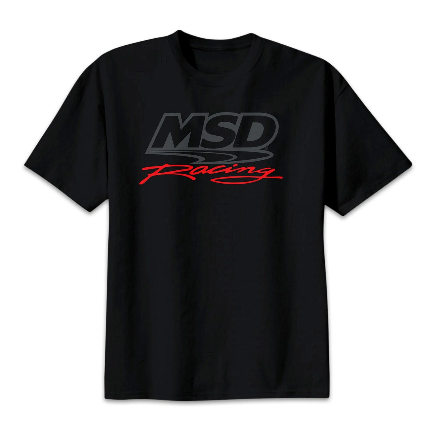 MSD 95009 - Racing T-Shirt;  Racing Logo; 100% Pre-Shrunk Cotton; Black; Medium;