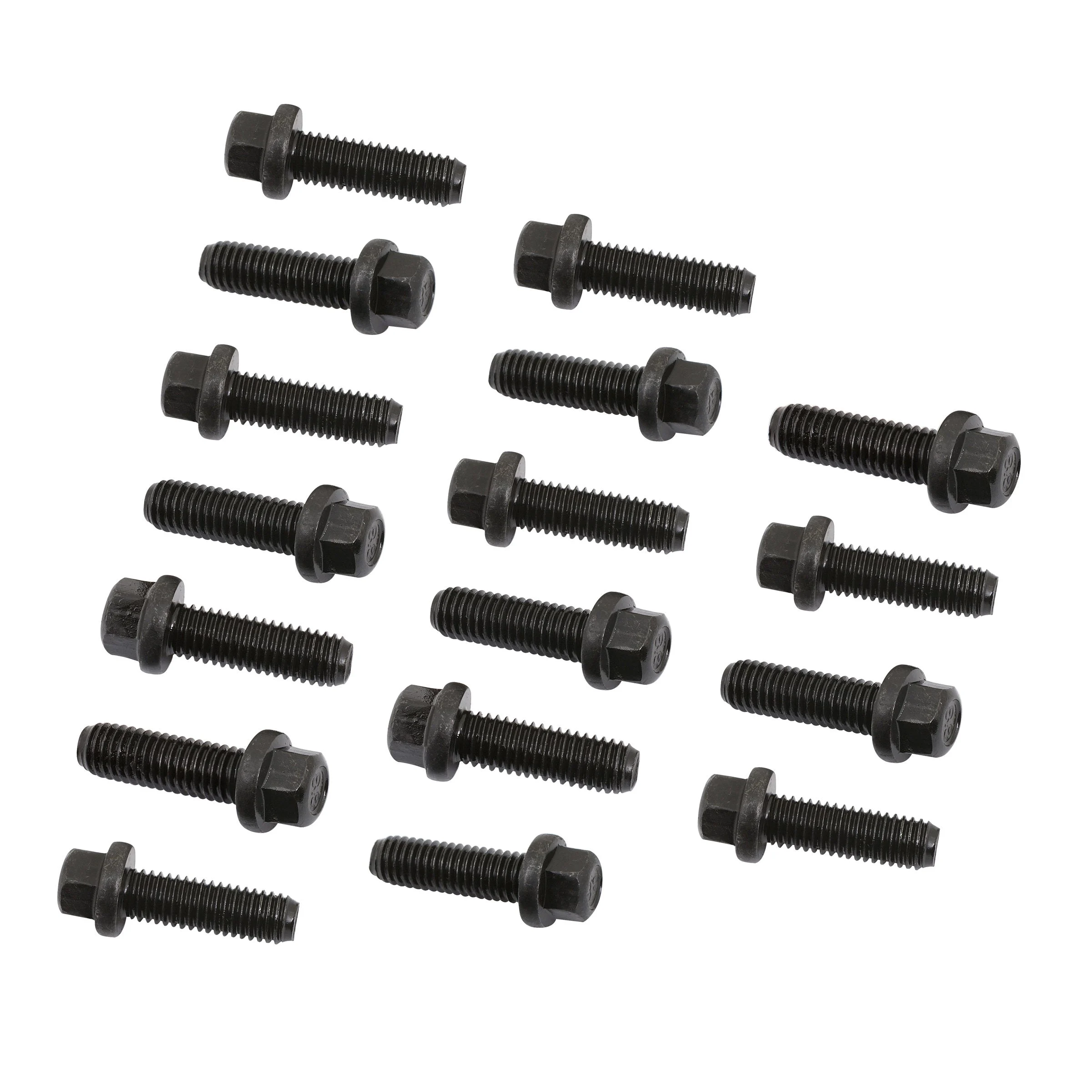 Mr. Gasket 970G - Header Bolts - M8-1.25 x 25mm Hex Head - Black Oxide