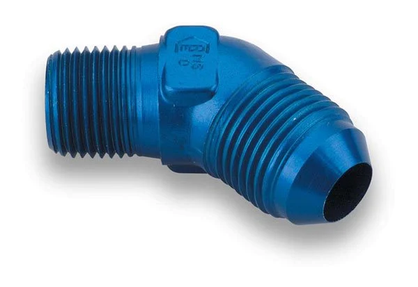 Earl's Performance 982366ERL - 45 Deg. Aluminum AN to NPT Adapter Elbow