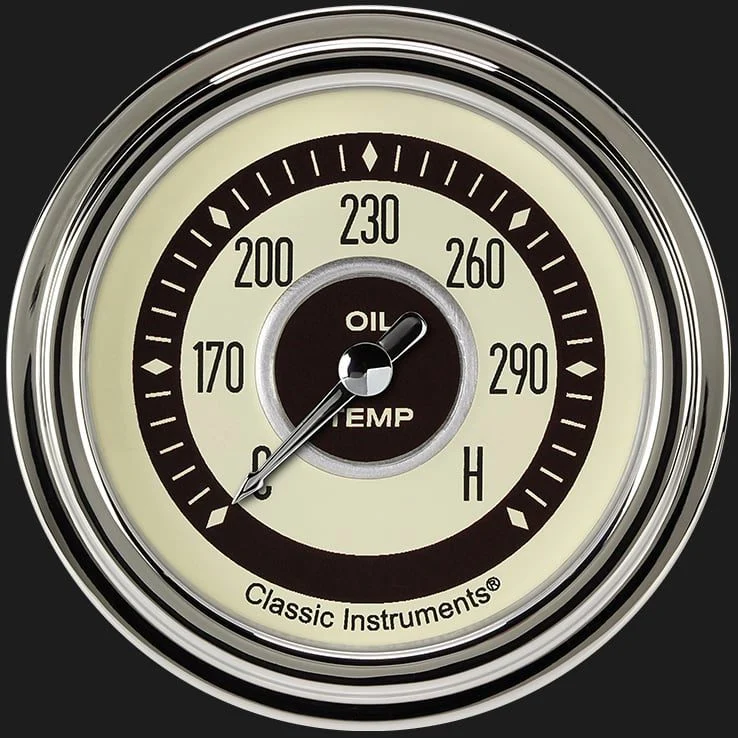 Classic Instruments NT328SLC - Nostalgia VT 2 5/8" Oil Temperature Gauge