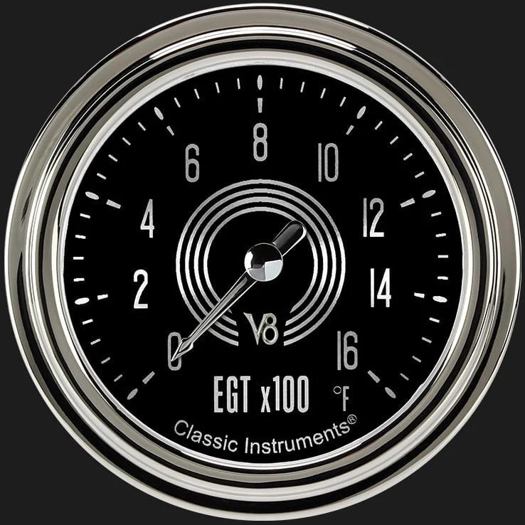 Classic Instruments V8SR398SLC - V8 Speedster 2 5/8" Exhaust Gas Temp. Gauge