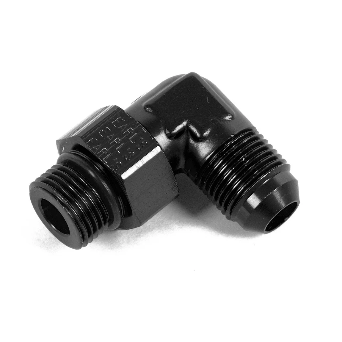 Earl's Performance AT949009ERL - 90 Deg. Aluminum AN to O-Ring Port Swivel Adapter