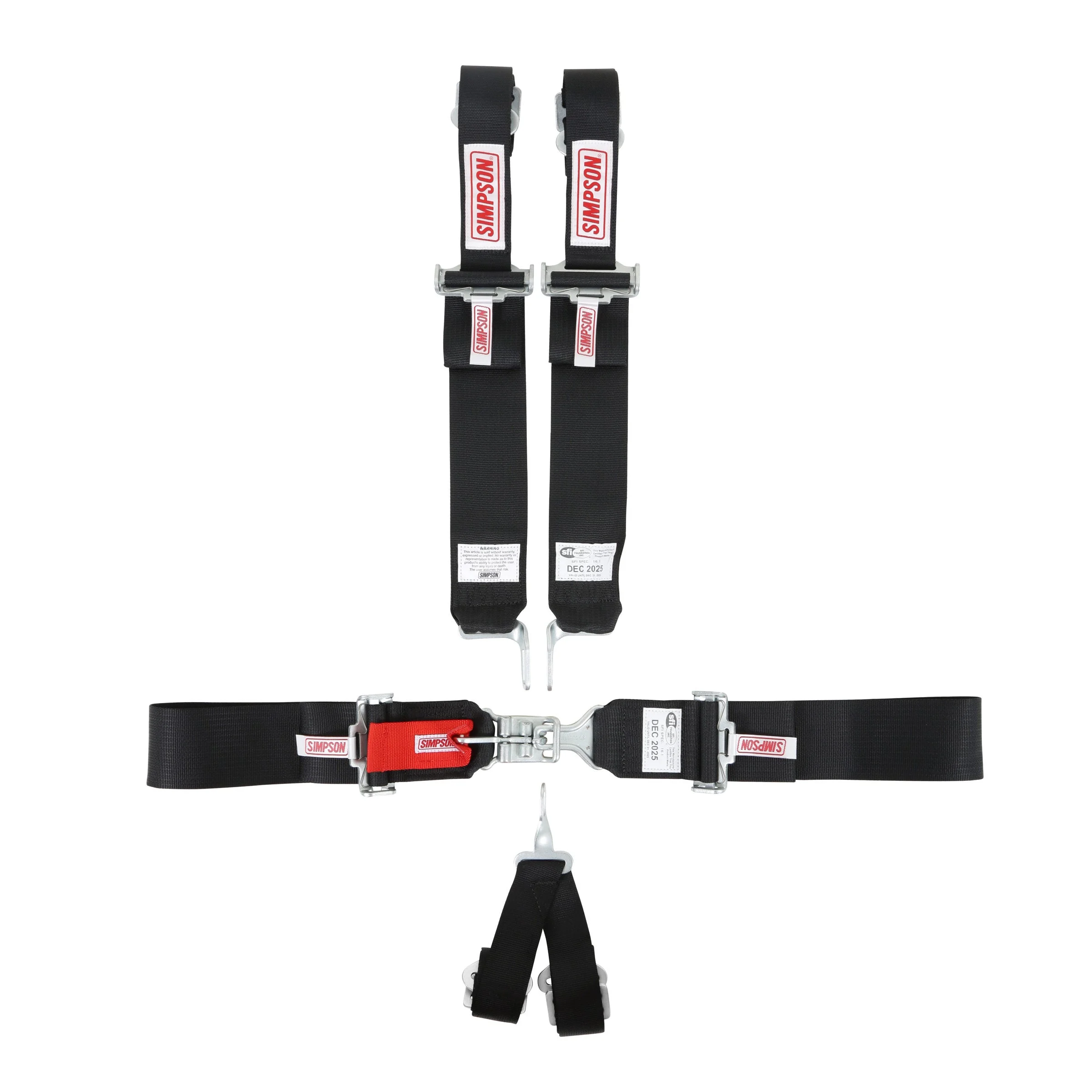 Simpson Safety 290636HK - Simpson Racing  6 PT 55" Seat Belt Bolt-In