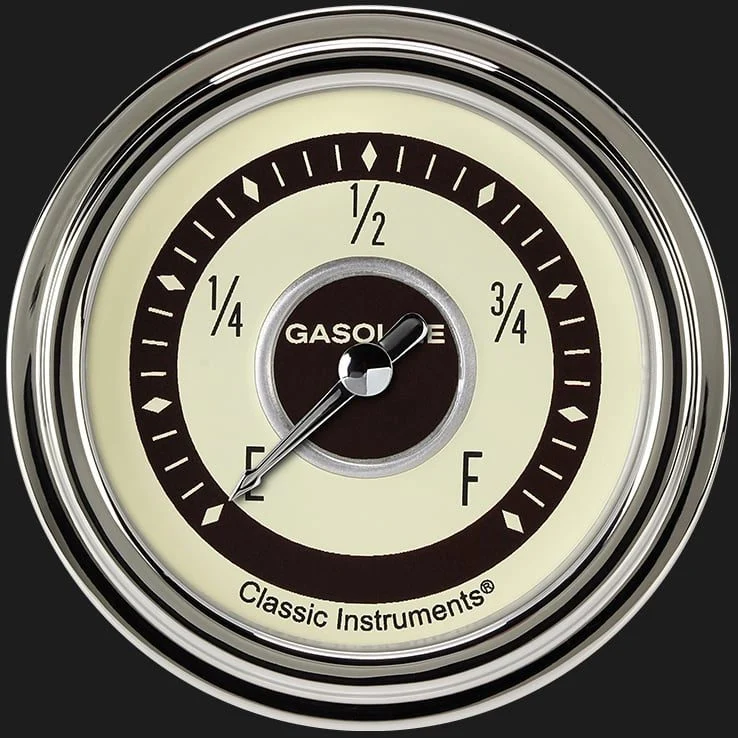 Classic Instruments NT309SLC - Nostalgia VT 2 5/8" Fuel Gauge