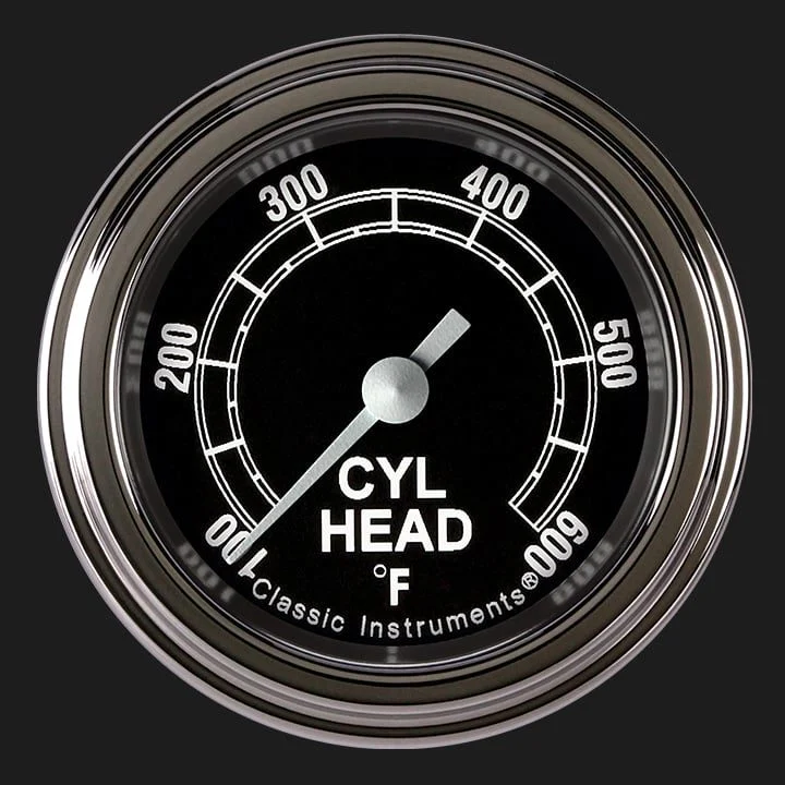 Classic Instruments TR197SLF - Traditional 2 1/8" Cylinder Head Temp. Gauge
