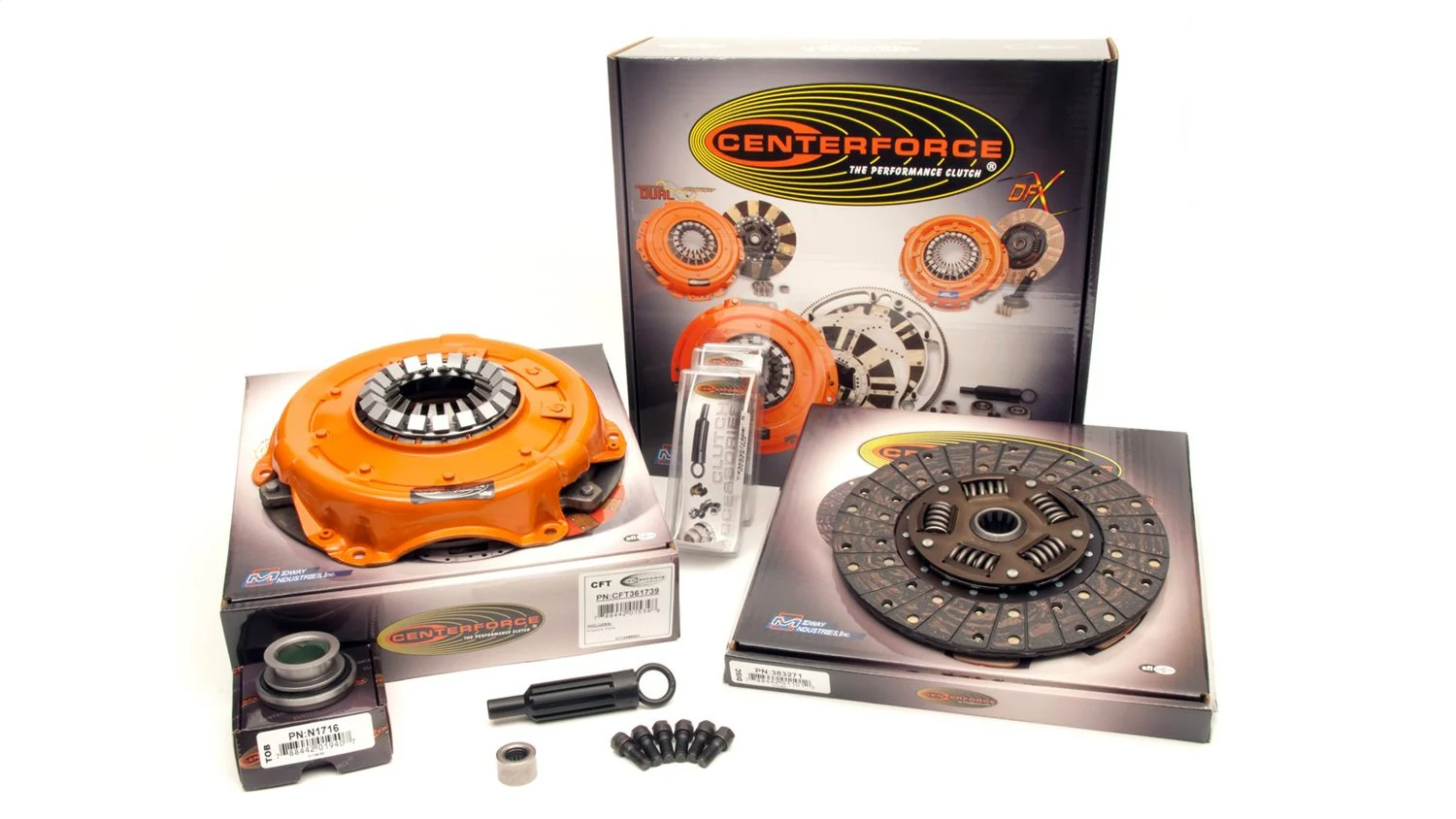 Centerforce KCFT713916 - ? II, Performance Clutch Kit, 560 ft/lbs Capacity, 10.4in Dia., 10-Spline, Fits Buick/Chevrolet/GMC Cars and Trucks 6/8 Cyl