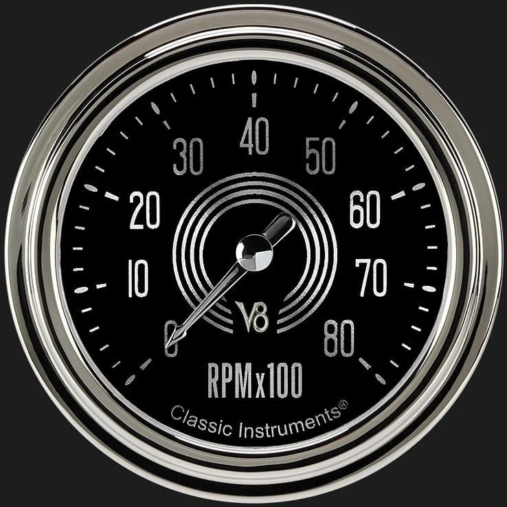 Classic Instruments V8SR383SLC - V8 Speedster 2 5/8" Tachometer
