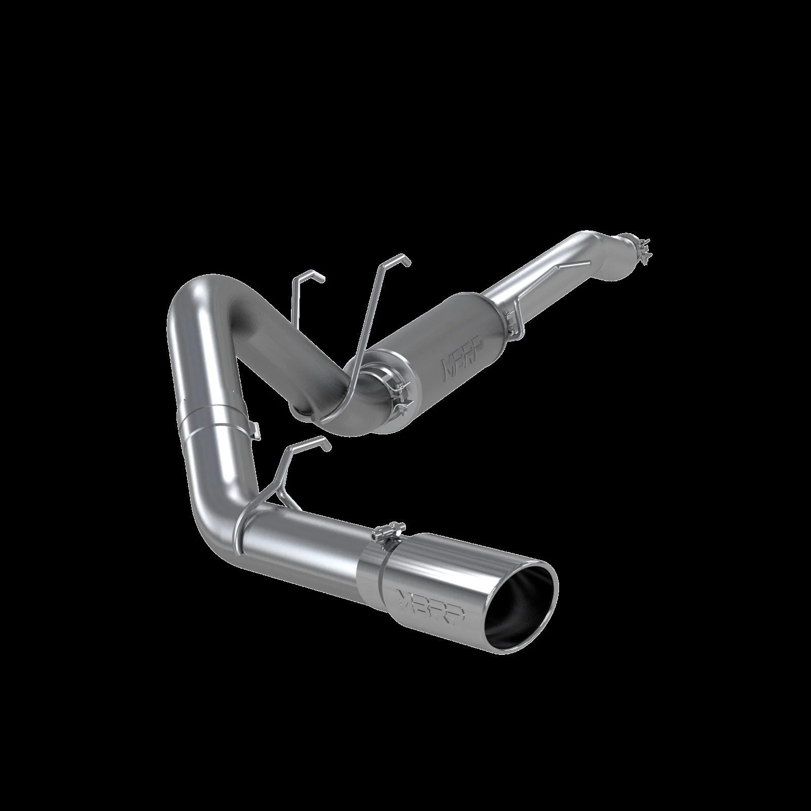 MBRP S5247AL - Ford 4 Inch Exhaust Resonator Back Single Side Armor Lite For 17-Up Ford F250/F350