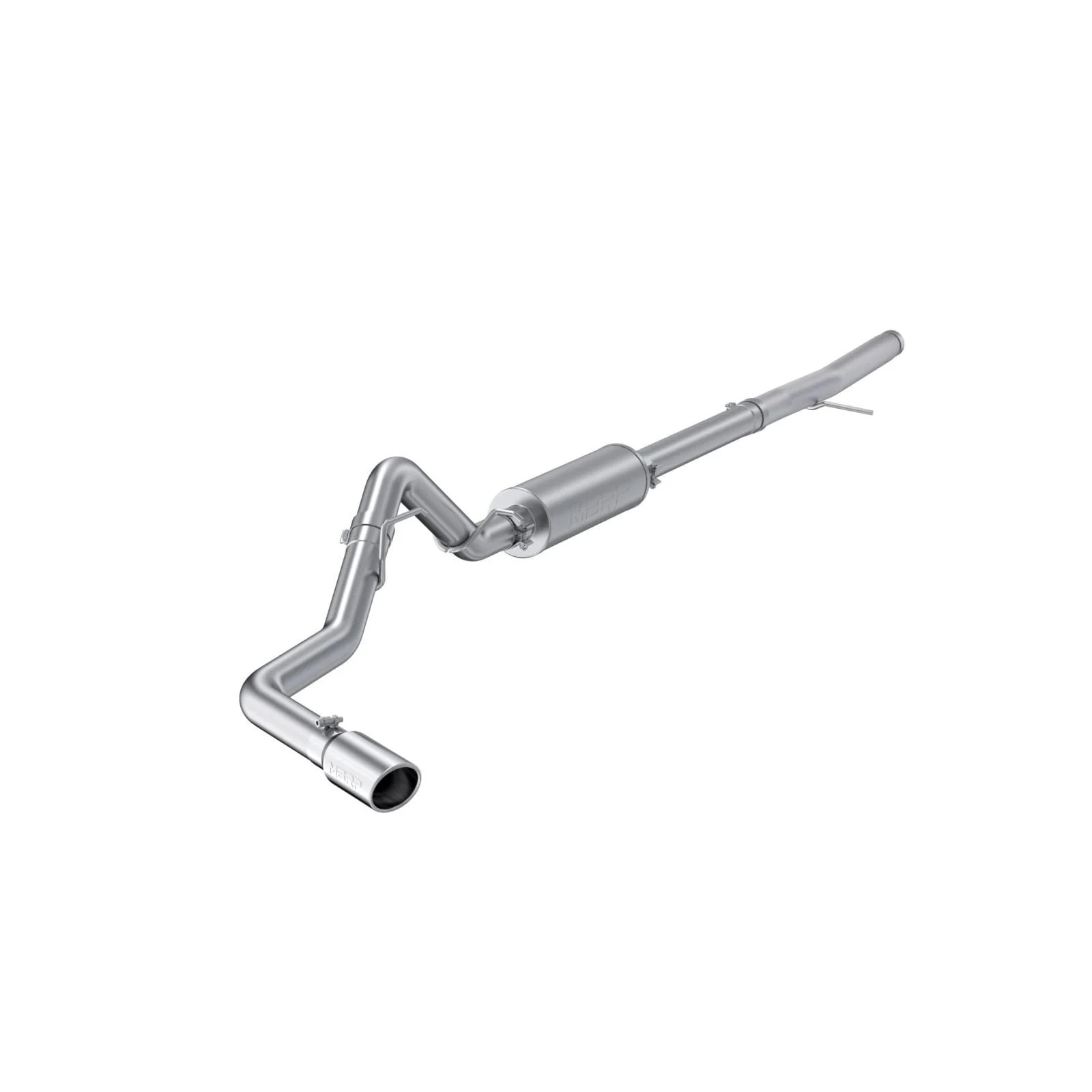 MBRP S5269AL - 2024-Up Ford Ranger 2.3L Ecoboost Armor Lite Aluminized Steel 3-Inch Cat-Back Single Side Exit with Polished Tip