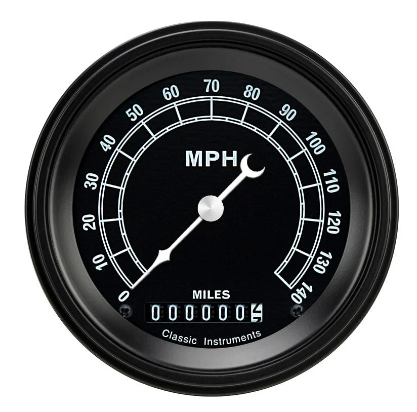 Classic Instruments TR55BLF - TRADITIONAL 3IN SPEEDO 140 MPH