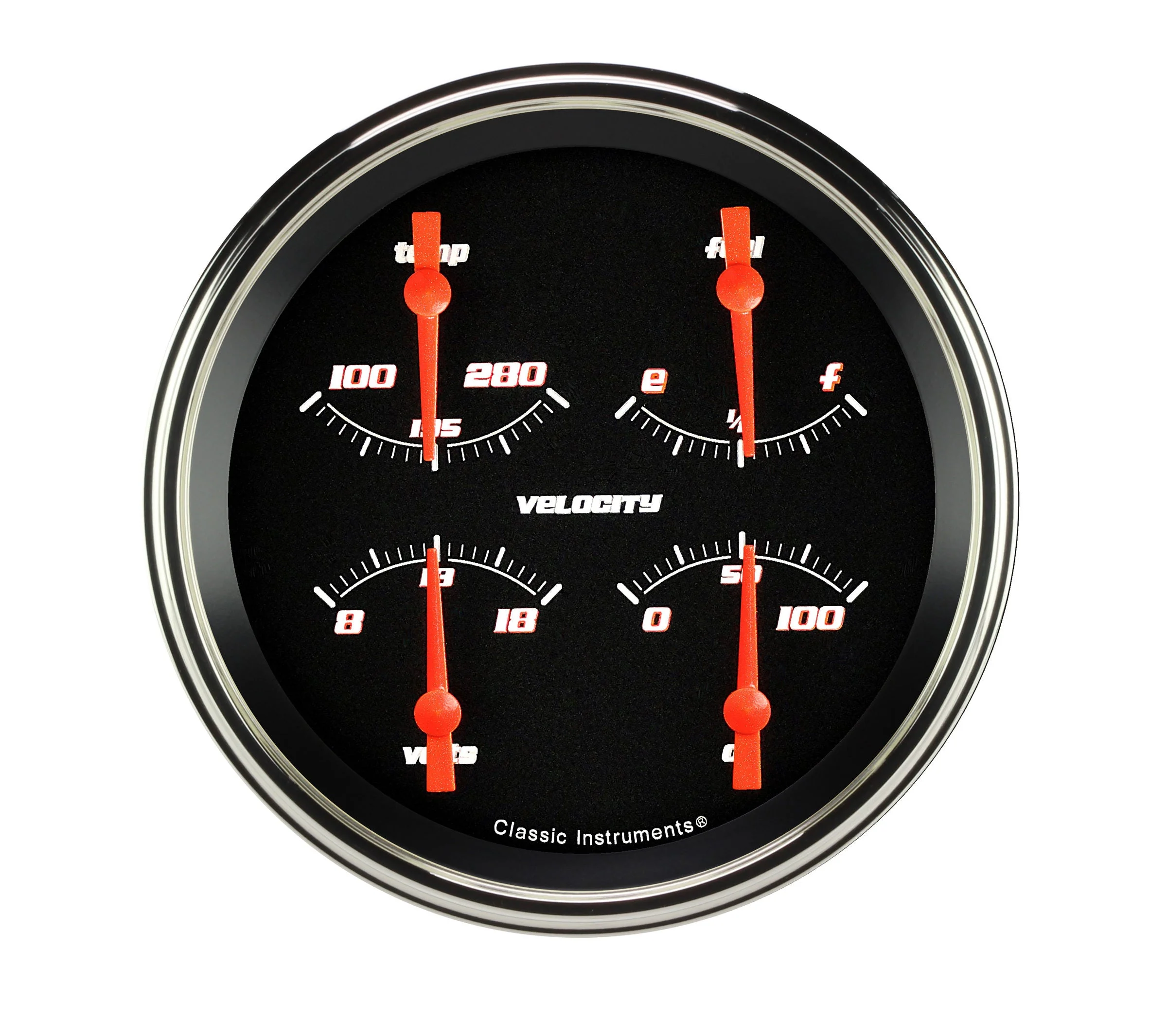Classic Instruments VS31BSLF - VELOCITY BLACK 5IN QUAD 0-30ohm