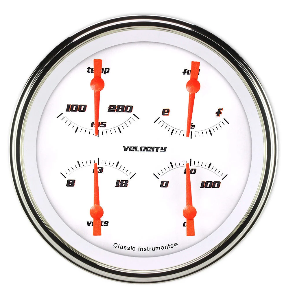 Classic Instruments VS31WSLF - VELOCITY WHITE 5IN QUAD 0-30ohm