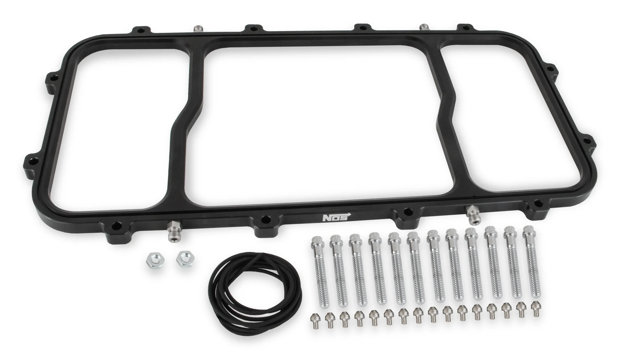 NOS Dry Nitrous Plate for Holley LS Hi-Ram EFI Intake Manifolds-Black