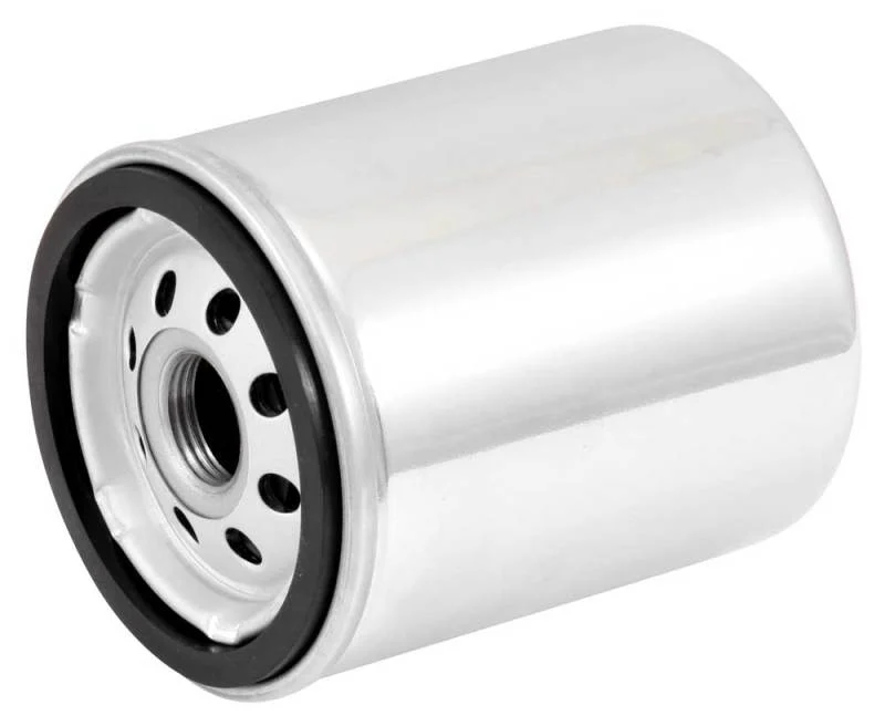 K&N Harley-Davidson 3in OD x 4.063in H Chrome Oil Filter