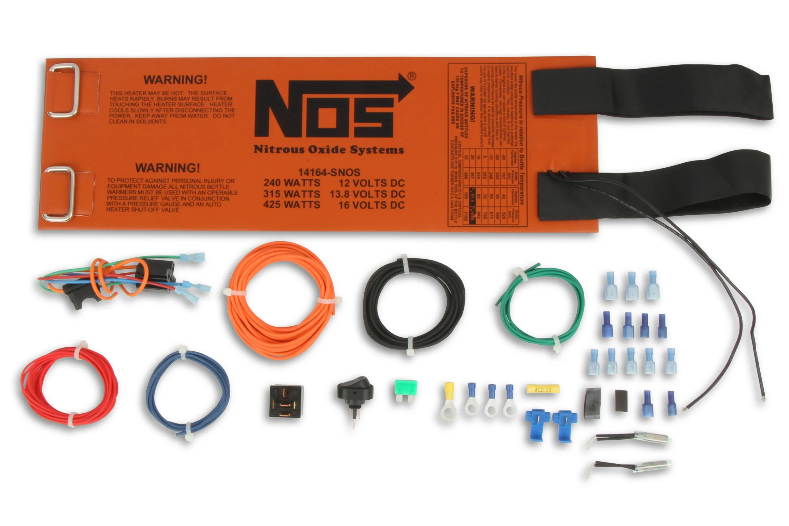 Nitrous Bottle Heater for 10 & 15 lb Bottles 12 Volt DC w/ Thermostat
