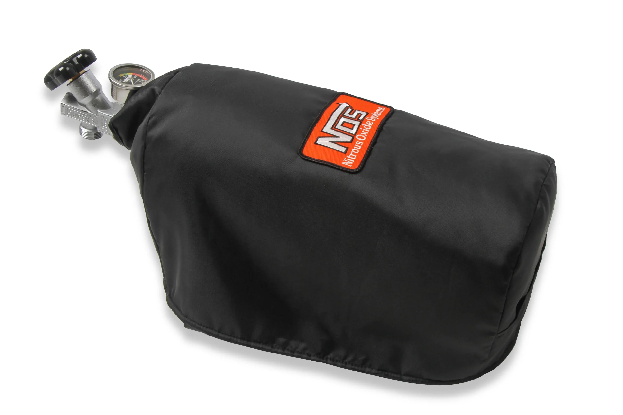 7" Diameter Black Bottle Blanket with Velcro Closure. For 10 lb Nitrous Bottles.