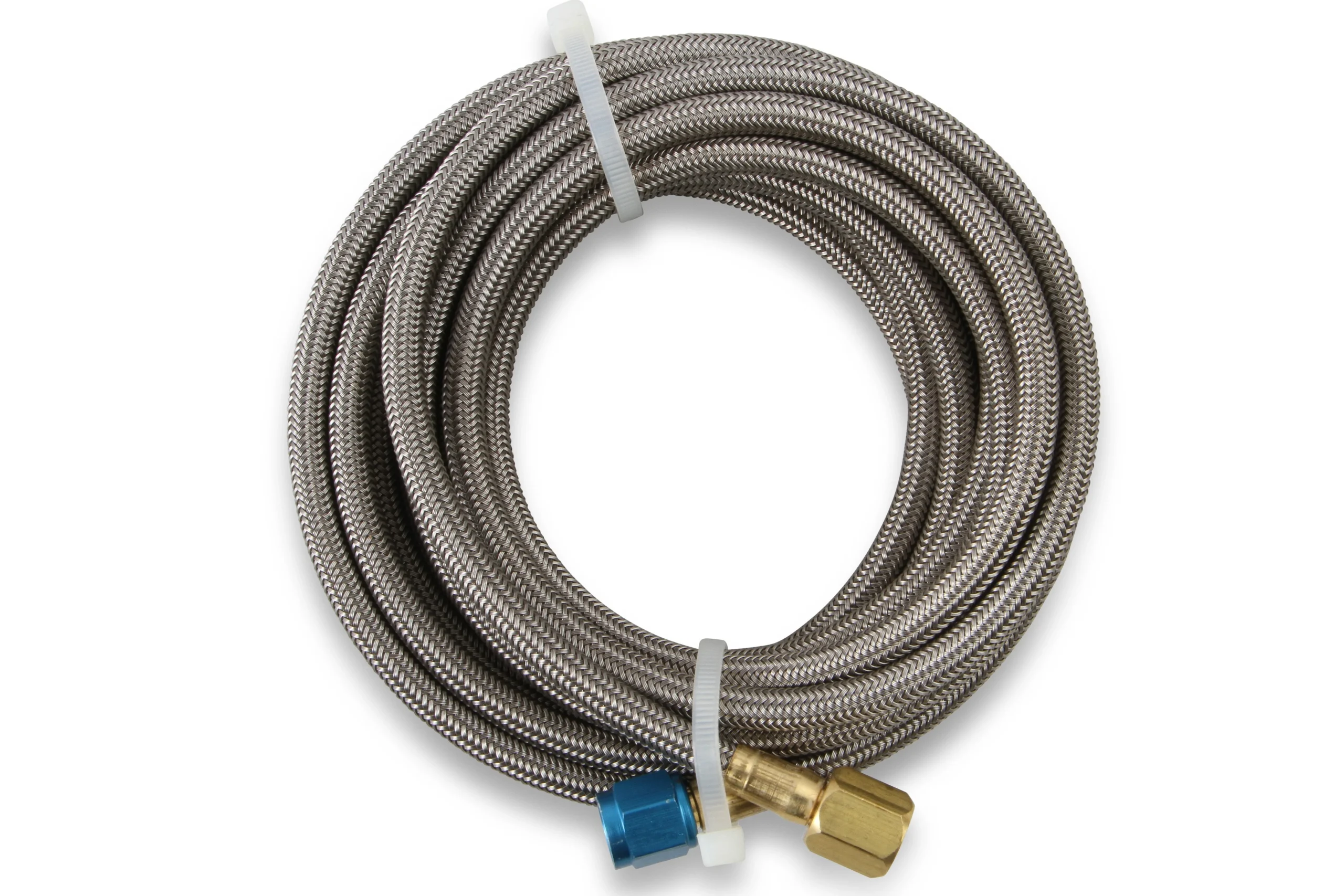 NOS Stainless Steel Braided Hose -4AN 14-foot Blue