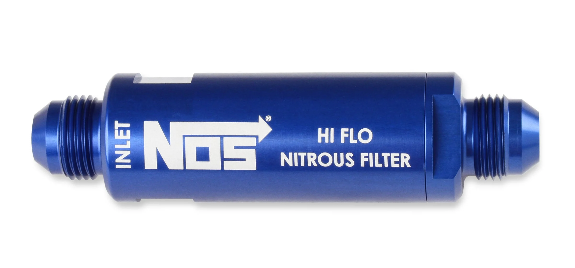 High pressure nitrous filter, -6AN x -6AN in-line billet aluminum (140 micron)