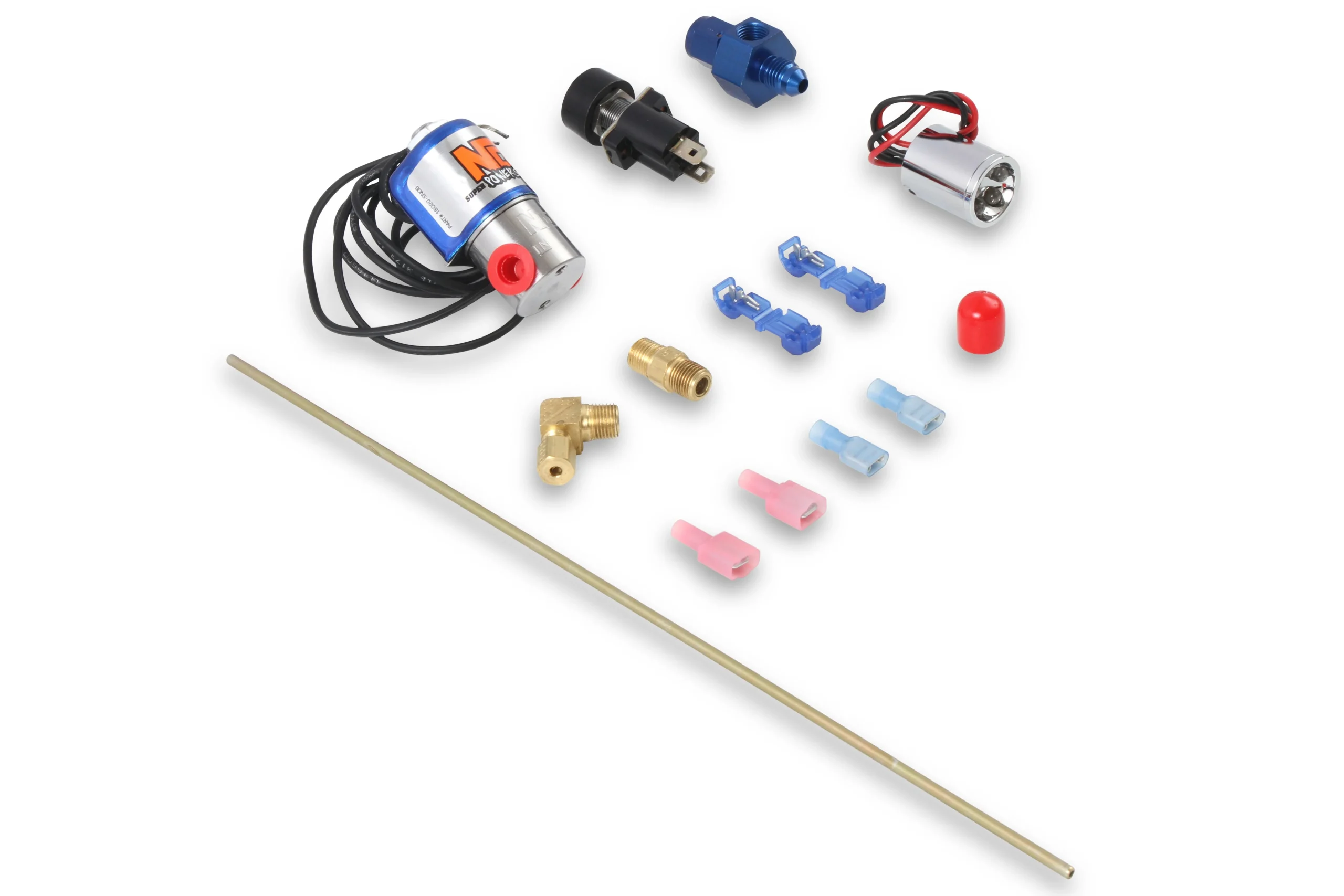 Ntimidator™ Illuminated BLUE LED Nitrous Purge Kit Nitrous Kits w/-4AN Feed Line