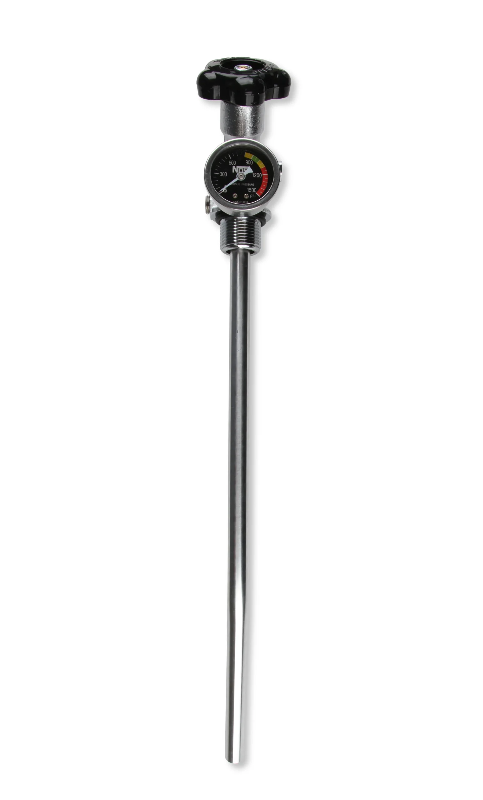 NOS 10 lb. Bottle Super Hi-Flow Valve Assembly with Siphon Tube and Black Gauge