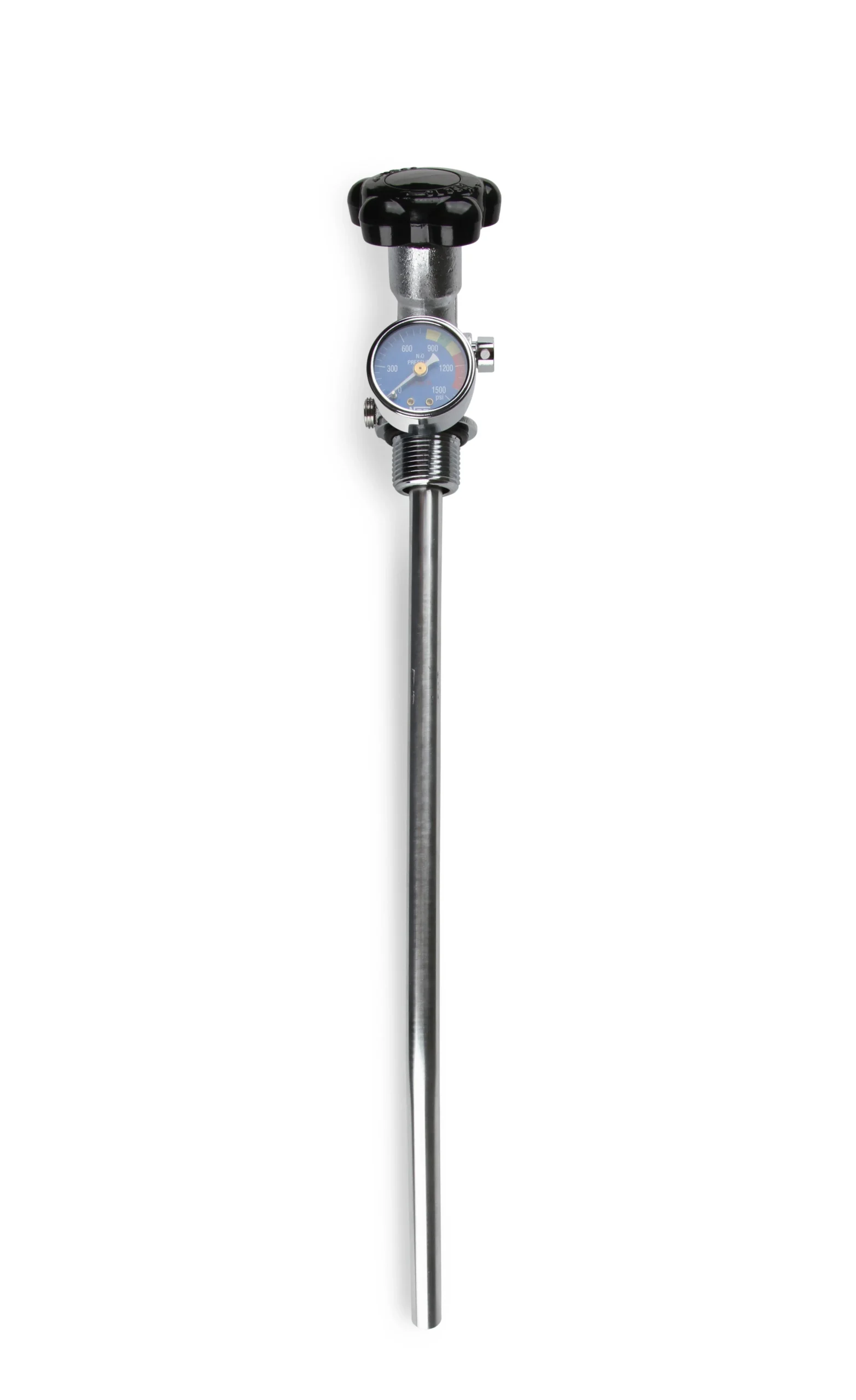 NOS 10 lb. Bottle Super Hi-Flow Valve Assembly with Siphon Tube and Blue Gauge