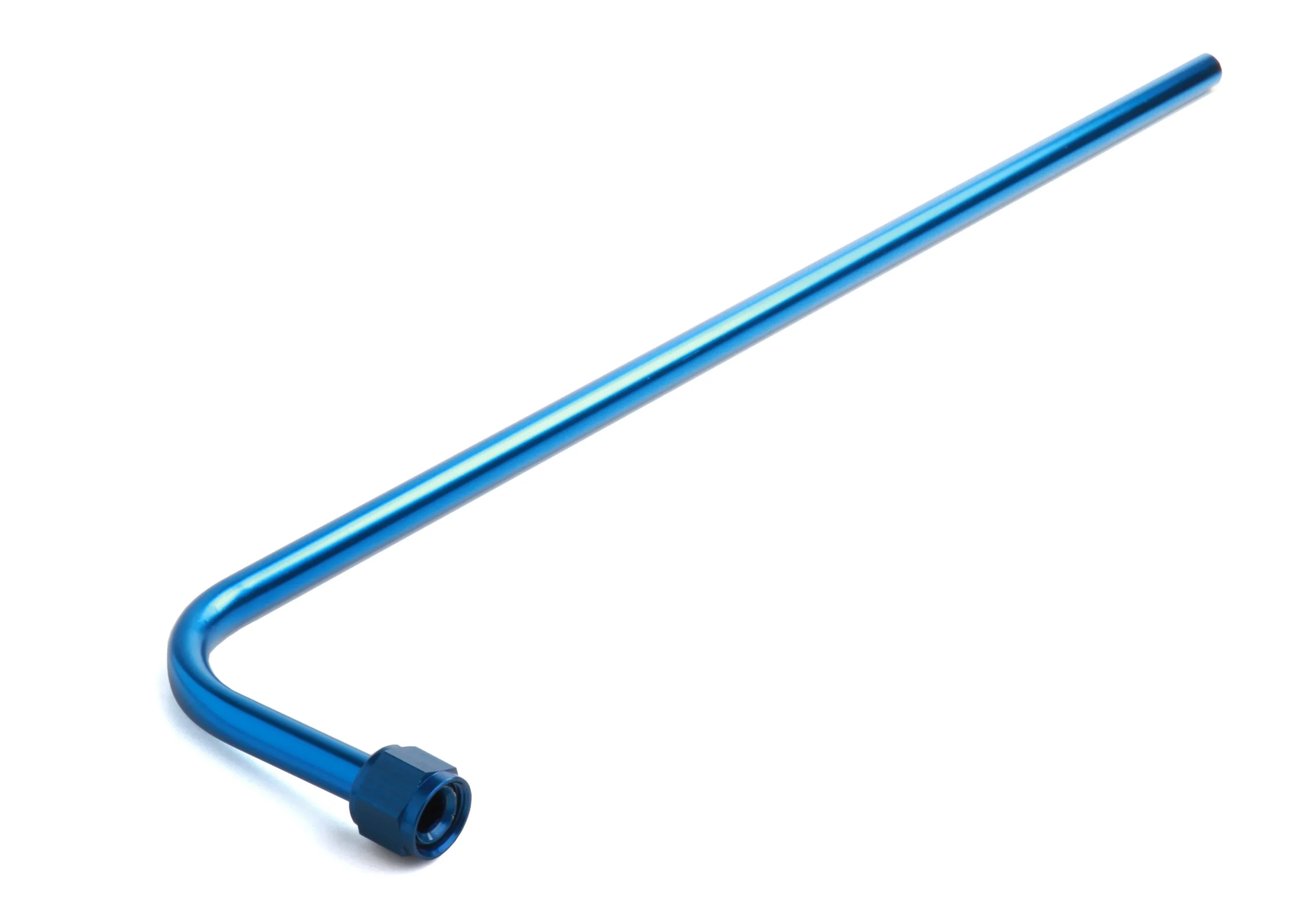 Racer Safety Blue Aluminum 90 Degree Blowdown Tube