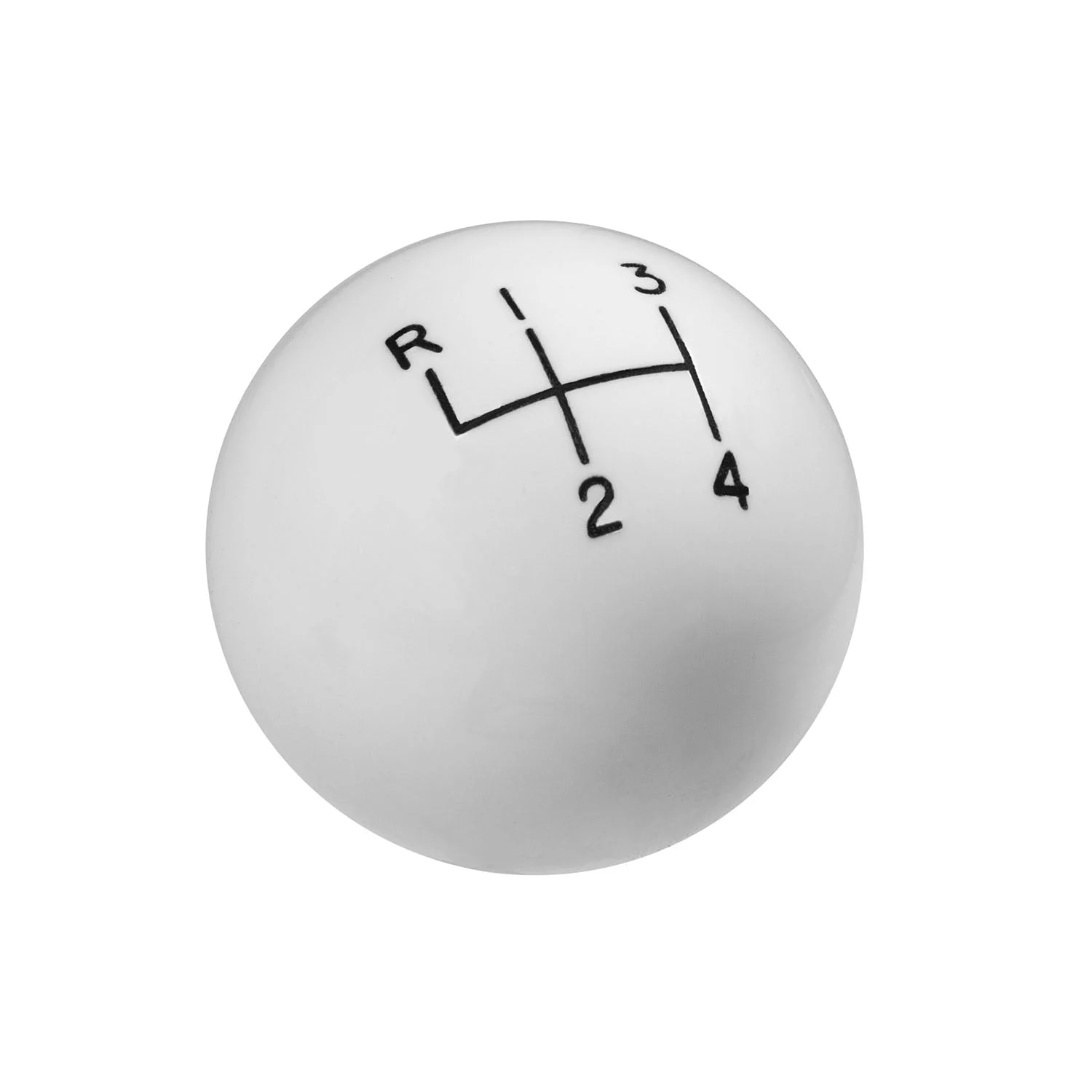Hurst Shift Knob - 4-Speed Pattern - White