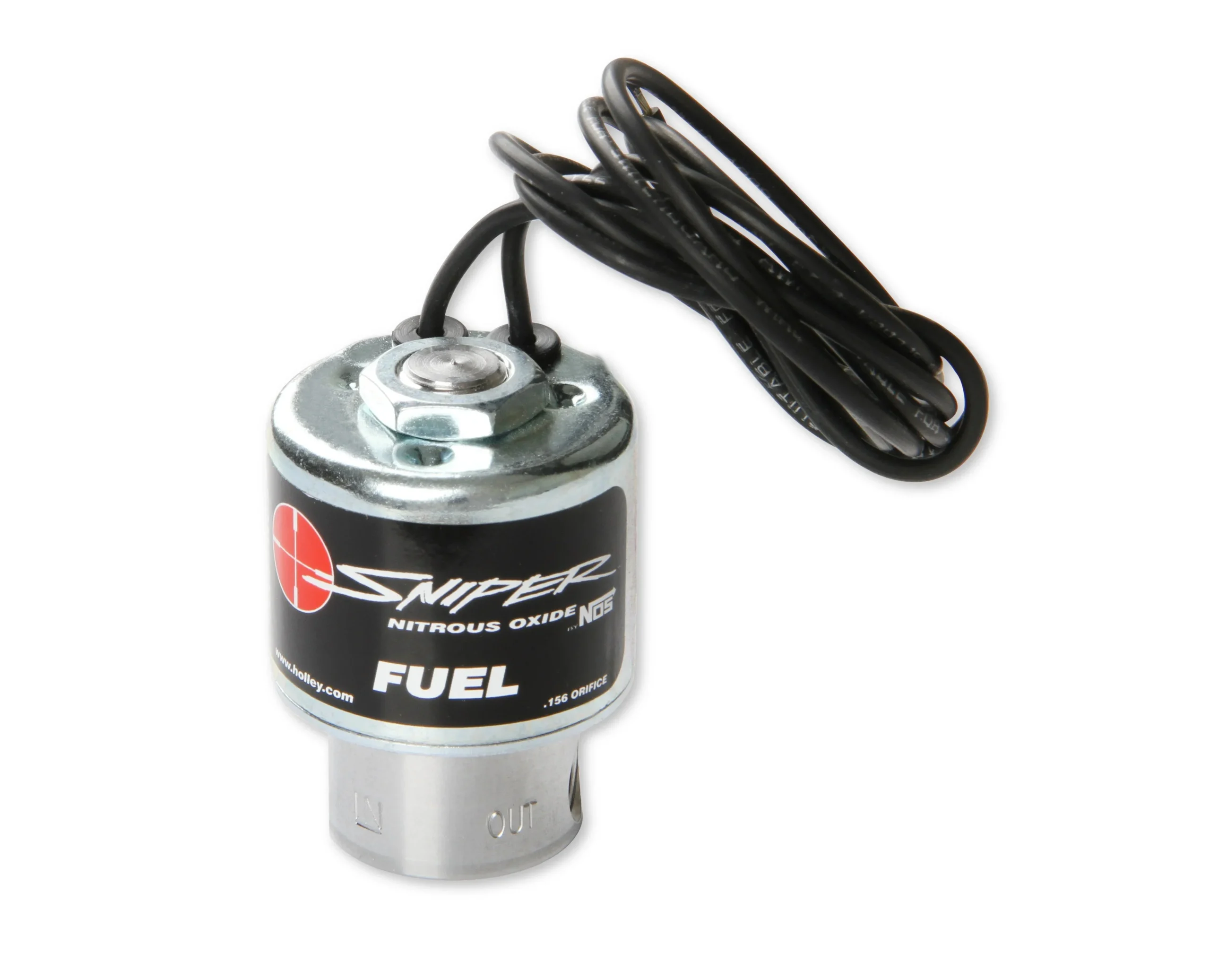 Sniper Fuel Solenoid with a large body and increased power capacity