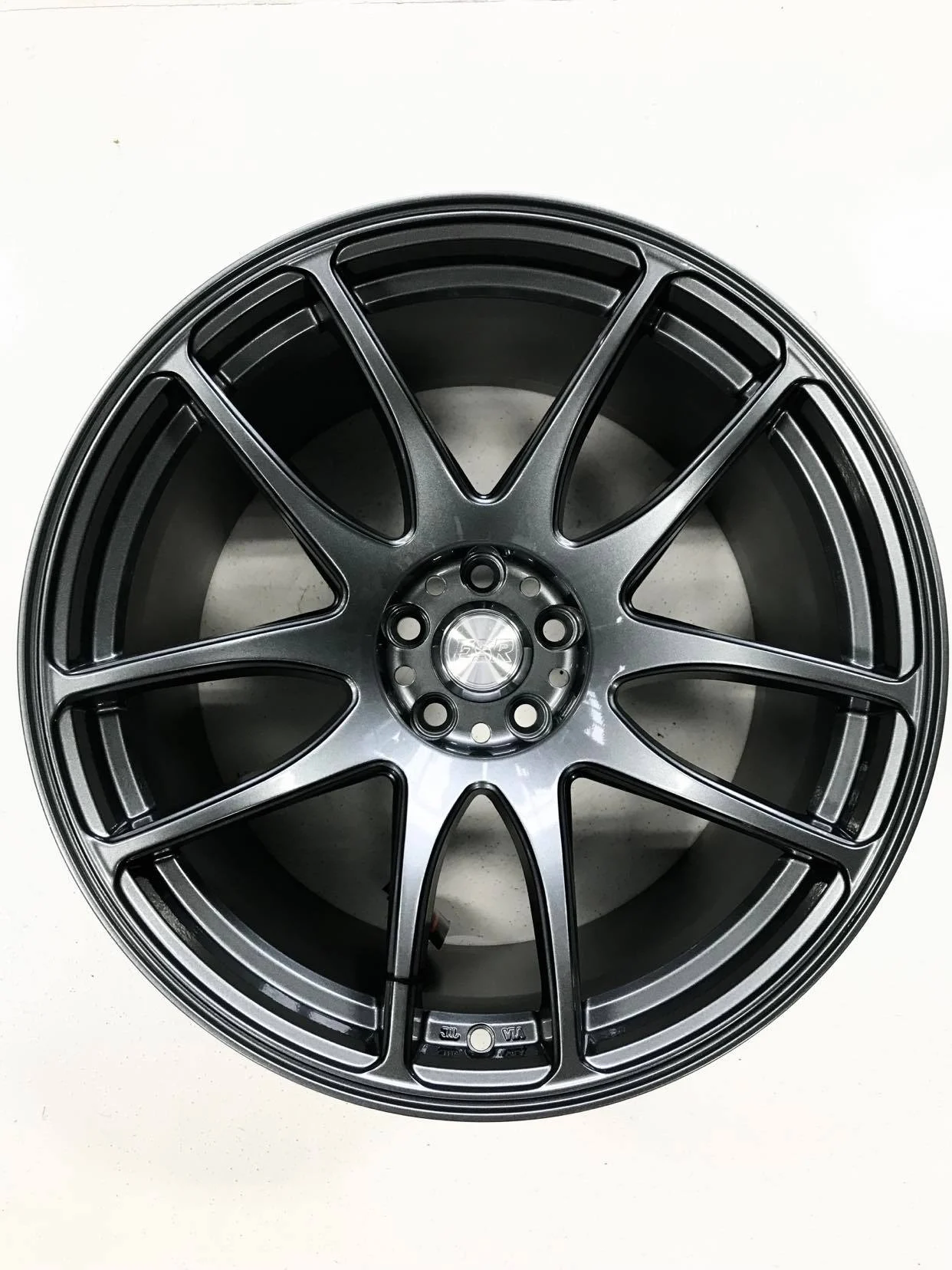 ESR SR08 18x10.5 ET. 22 5x100 Gunmetal Gloss Black Set of 4 Wheels ORL