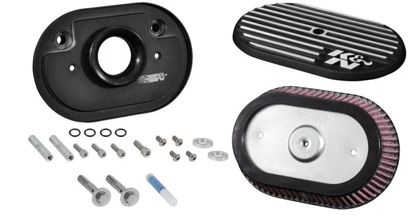 K&N Street Metal Intake System for 12-16 Harley-Davidson Road King 103cl Side Draft Touring