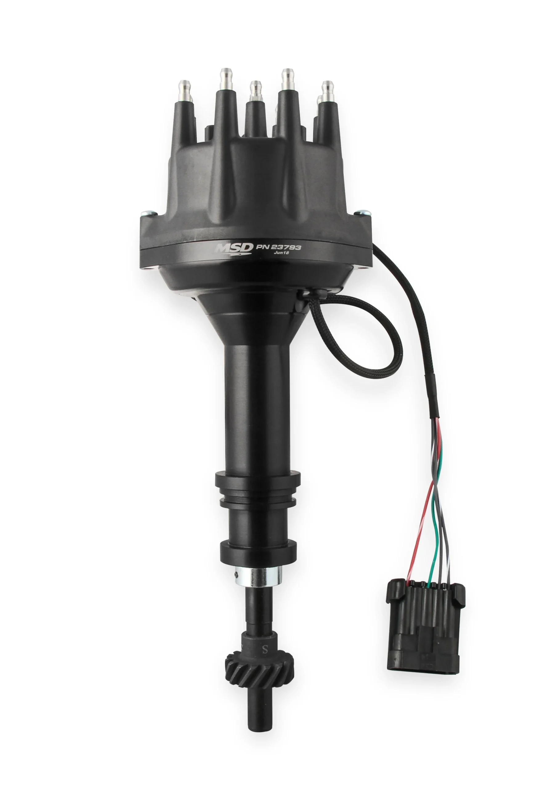 MSD Black, Ford 351C - 460 Dual Sync Distributor