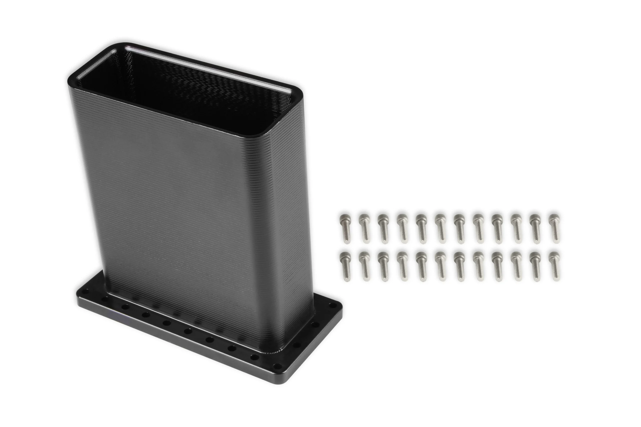 Billet Burst Panel Duct Black Anodized Finish