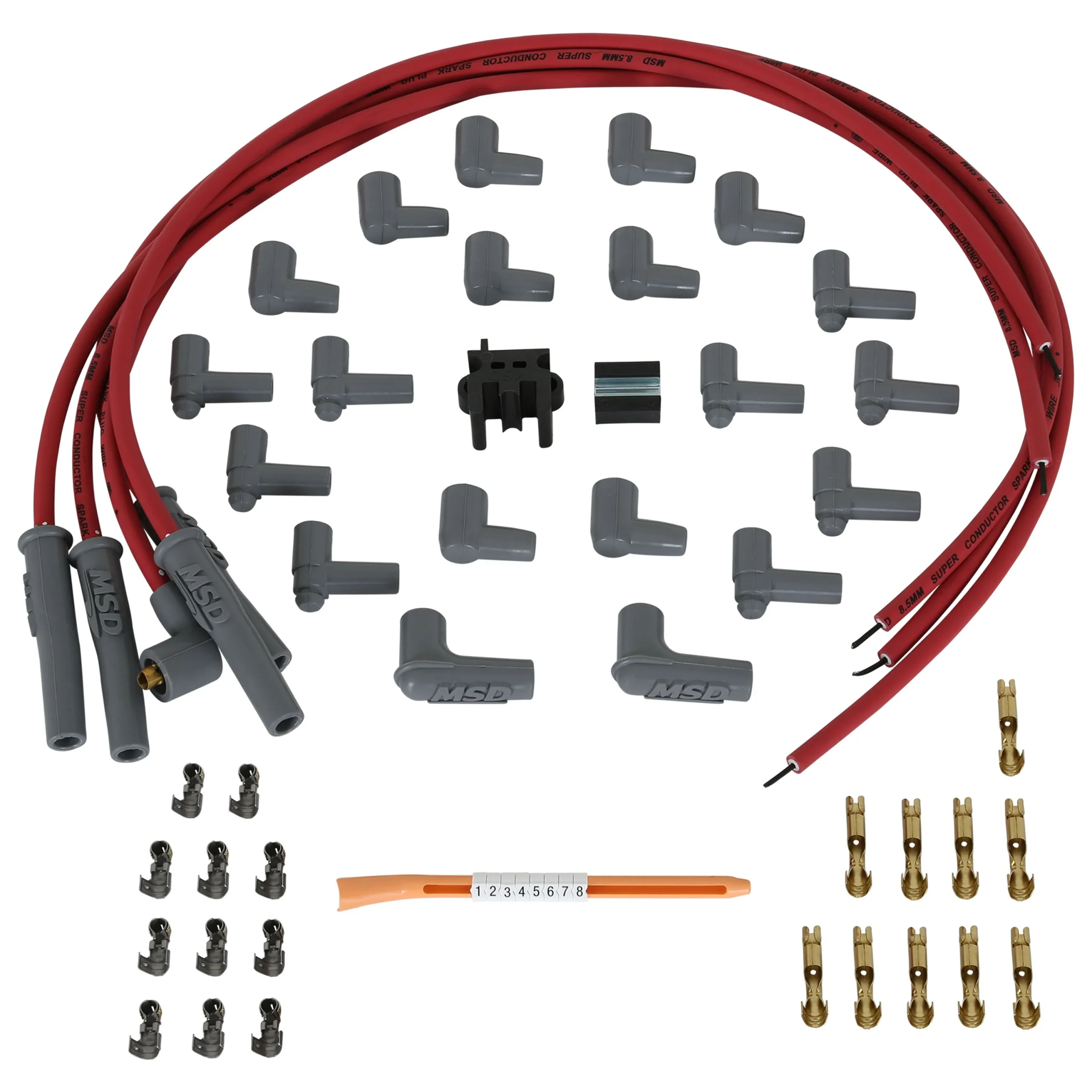 Super Conductor Spark Plug Wire Set 4 Cyl Multi-Angle Plug, Socket/HEI
