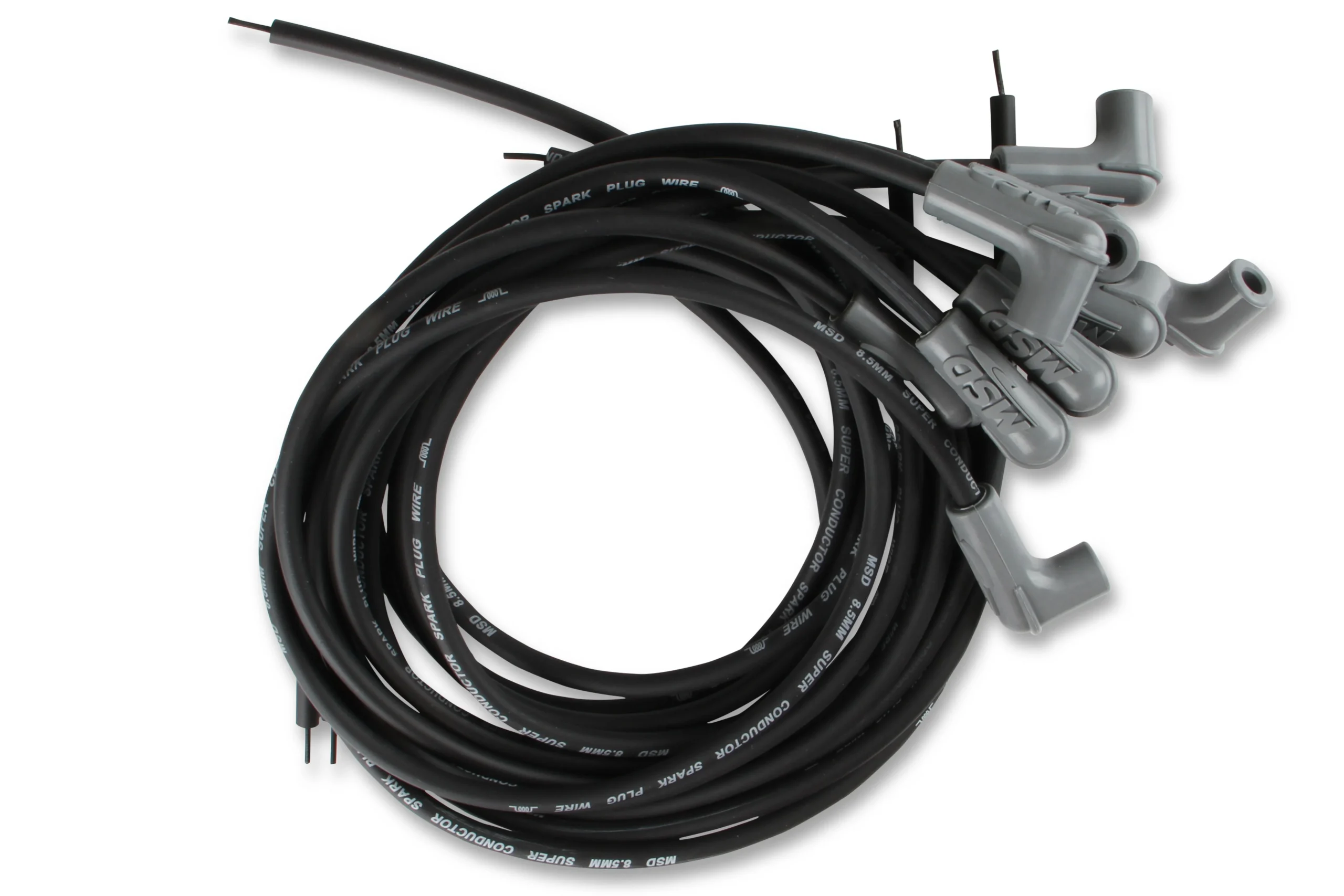 Black Super Conductor Universal 8 Cyl, 90° Plug/90° Plug