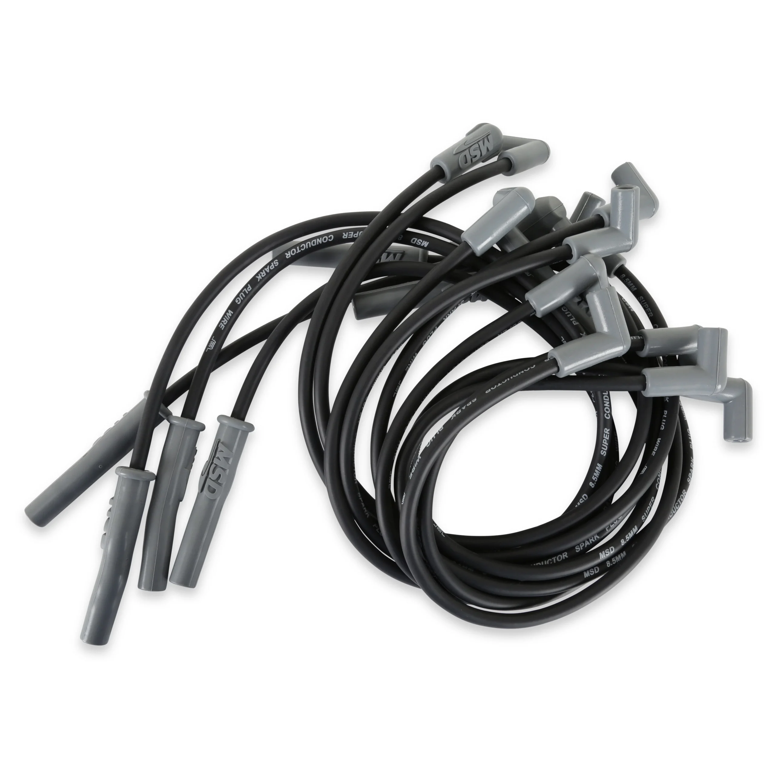 For use on Ford small-block engines with 302-351W, HEI boots, Black jacket.