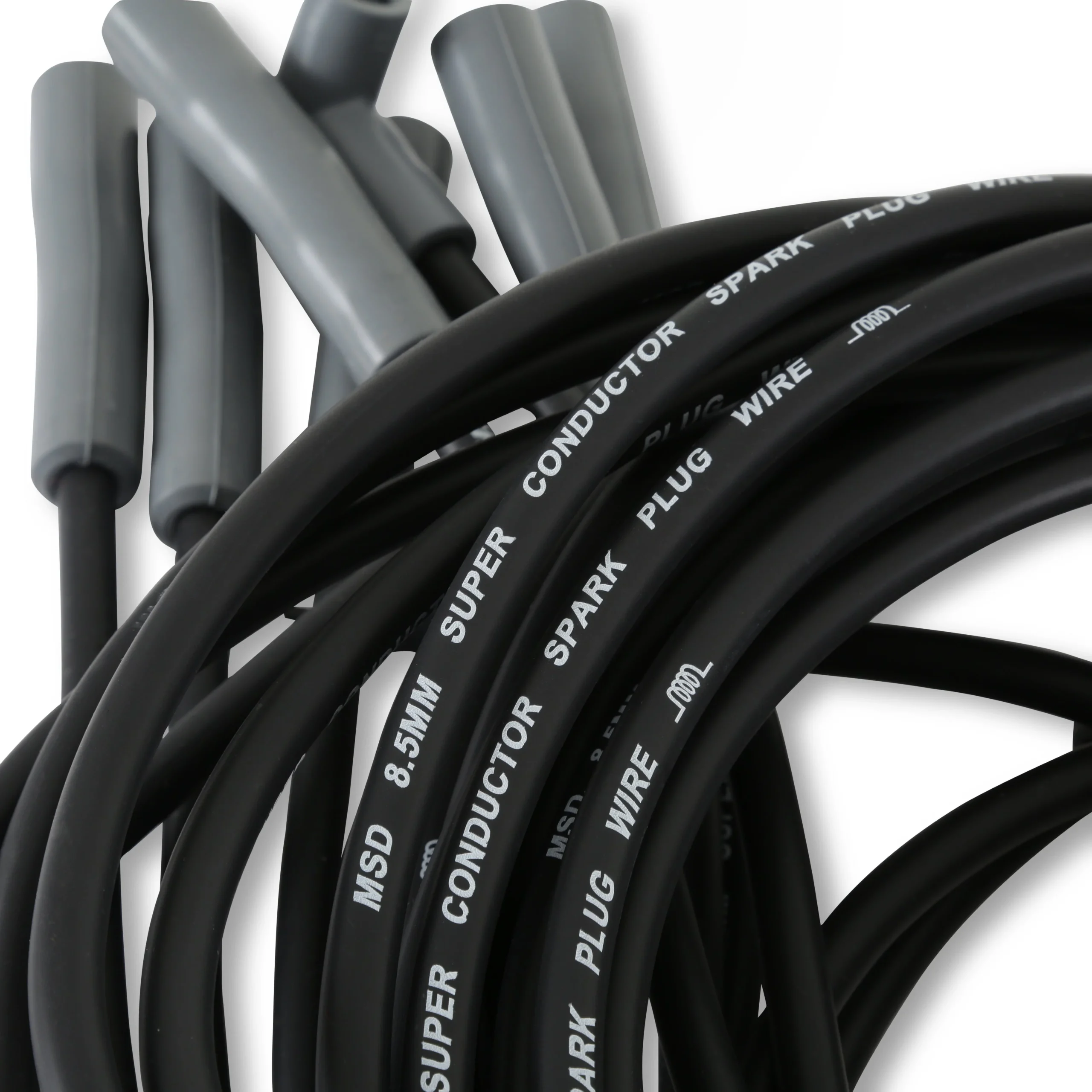 Single Hemi Wire Set, Super Conductor 8.5mm Wire Set, Black
