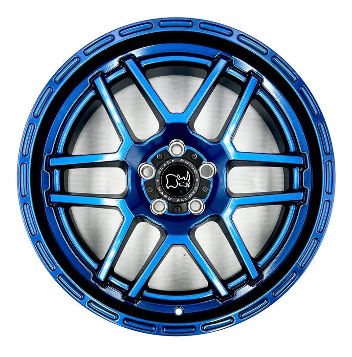 Black Rhino Bartona 19X8 ET. 30 5x114.3 Cobalt Blue Set of 4 Wheels ORL